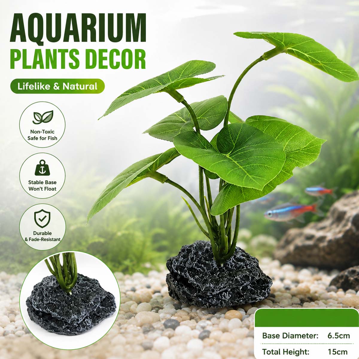 Terrarium Moss Art - Planta artificial para acuario, plantas acuáticas