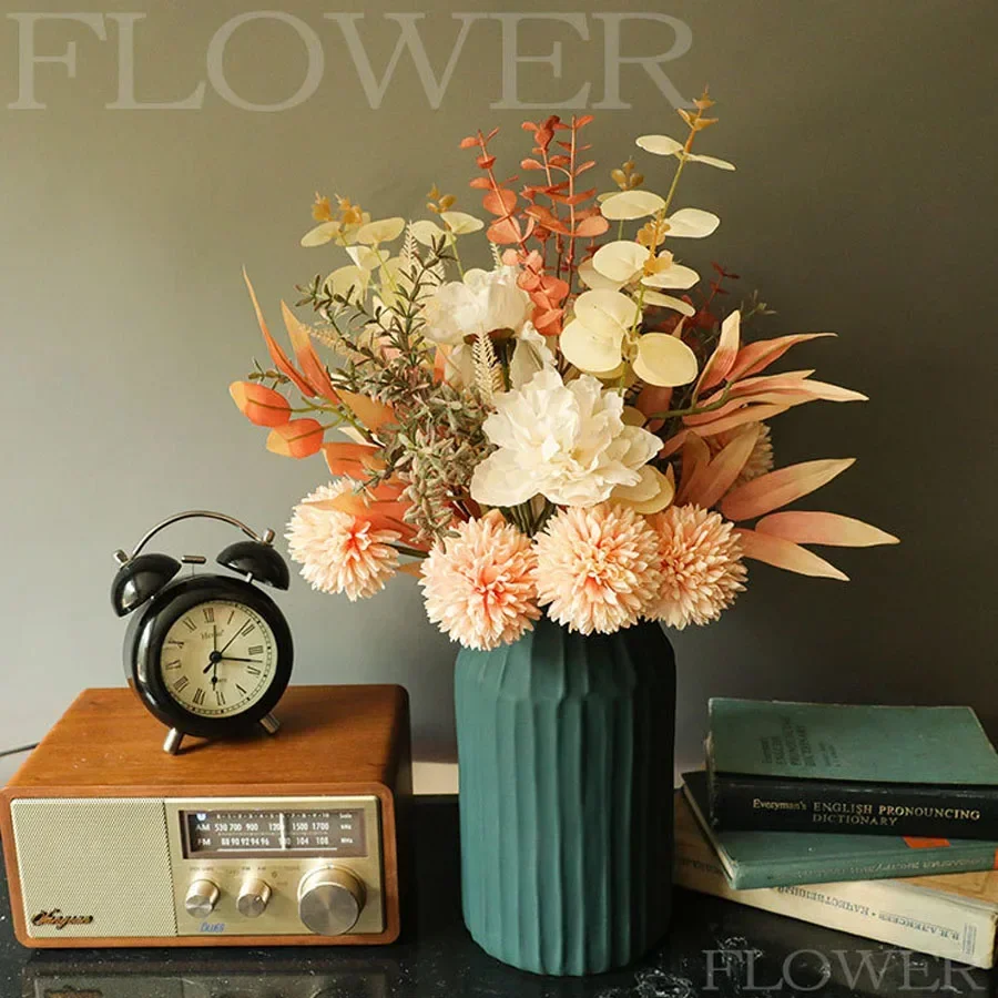 Dried Flower Bulk - Ramo de Dandeliones, Flores Artificiales, Simulación