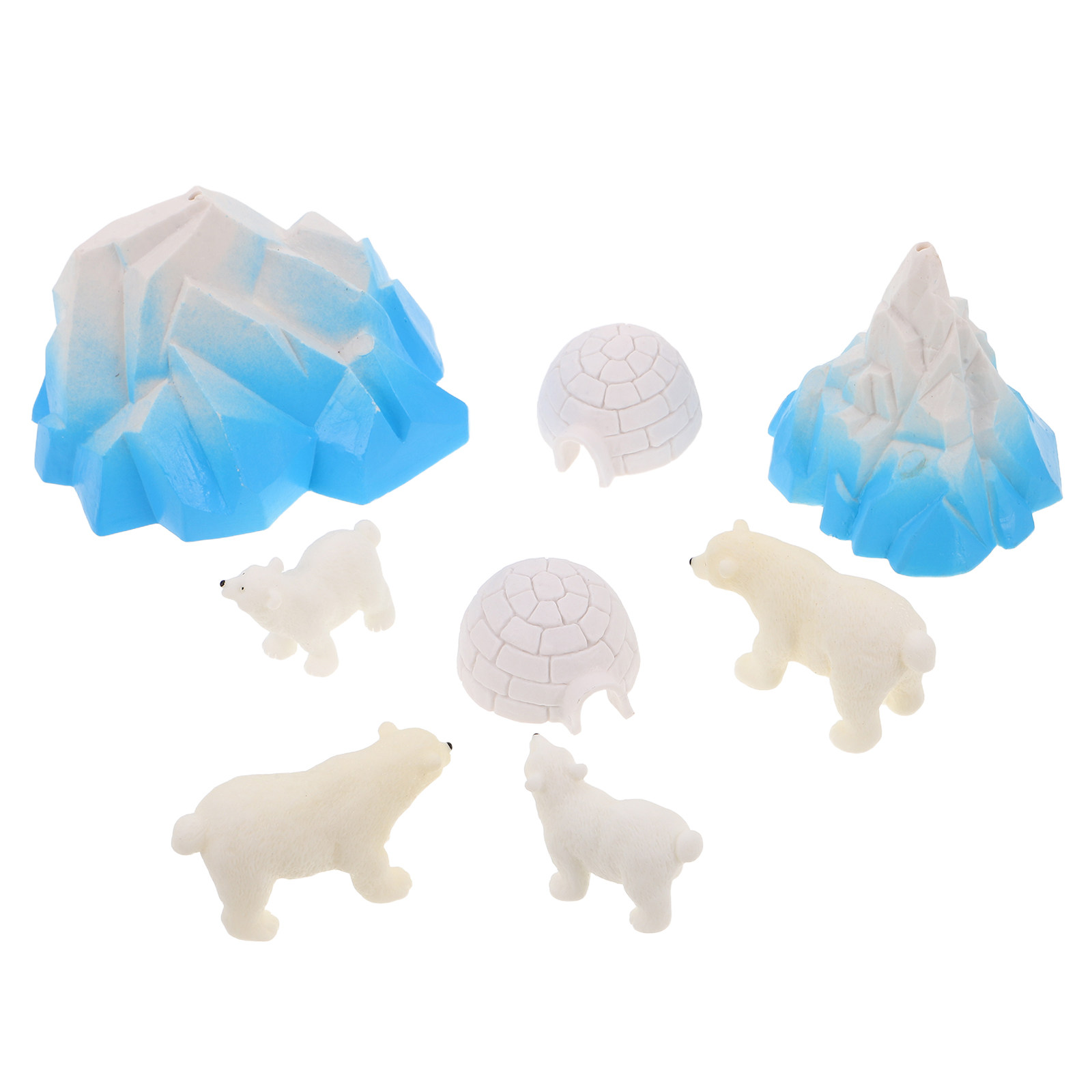 8 Piezas de Mini Osos Polares  - Crafting Resin reseña y precio